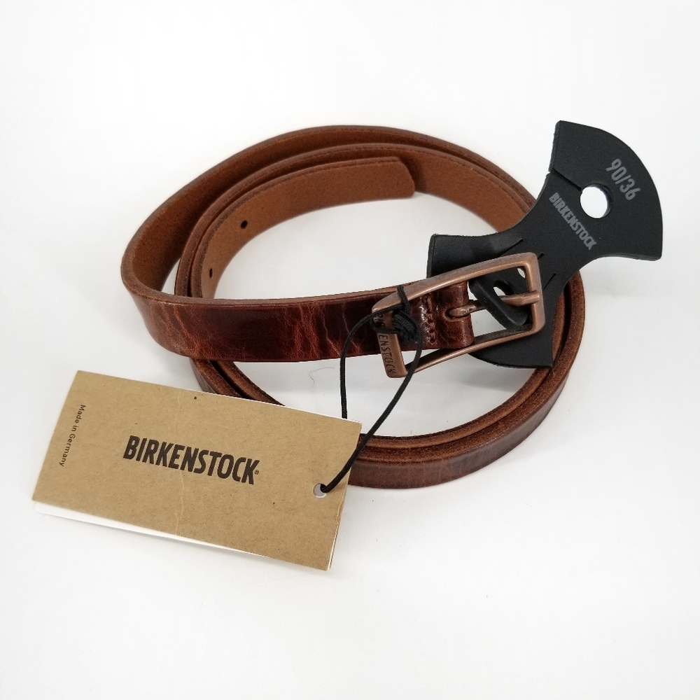 Birkenstock Brown Leather Narrow Belt